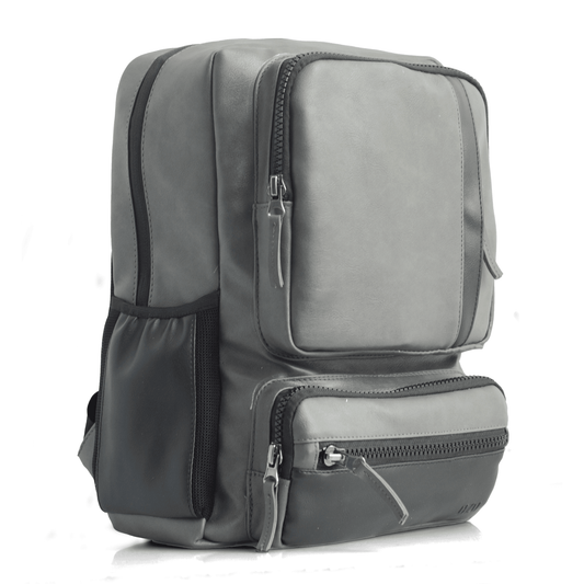 OZO Unisex Backpack 25L | Premium Vegan Leather Backpack | Vintage Travel Laptop Bag | Spacious & Stylish Office, School, and Casual Bag with Multiple Compartments & Anti-Theft Pocket - OZO Bags