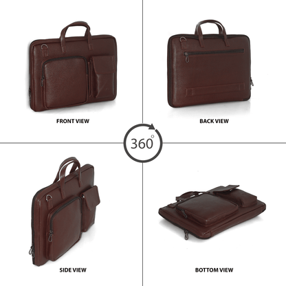 OZO Unisex Laptop Workstation Bag |Sleek Business Laptop Bag for Men - Compact, Multi-Compartment, Travel-Friendly with Trolley Handle & Secure Storage - OZO Bags