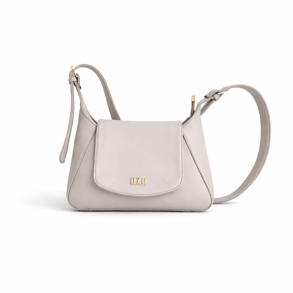 OZO Vegan Leather Sling Bag for Women | Structured Crossbody Bag with Magnetic Flap & Multiple Zip Pockets | Adjustable Strap | Stylish Everyday Shoulder Bag - OZO Bags