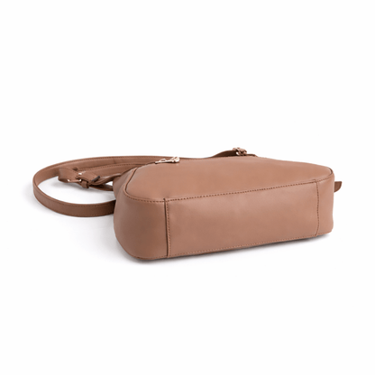 OZO Vegan Leather Sling Bag for Women | Structured Crossbody Bag with Magnetic Flap & Multiple Zip Pockets | Adjustable Strap | Stylish Everyday Shoulder Bag - OZO Bags
