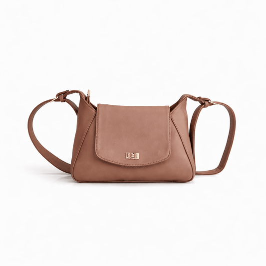 OZO Vegan Leather Sling Bag for Women | Structured Crossbody Bag with Magnetic Flap & Multiple Zip Pockets | Adjustable Strap | Stylish Everyday Shoulder Bag - OZO Bags