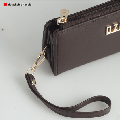 OZO Vegan Leather Women’s Wallet – Stylish Zip-Around Clutch with Multiple Card Slots & Coin Pocket - OZO Bags