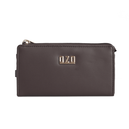 OZO Vegan Leather Women’s Wallet – Stylish Zip-Around Clutch with Multiple Card Slots & Coin Pocket - OZO Bags