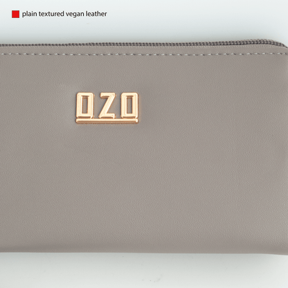 OZO Vegan Leather Women’s Wallet – Stylish Zip-Around Clutch with Multiple Card Slots & Coin Pocket - OZO Bags