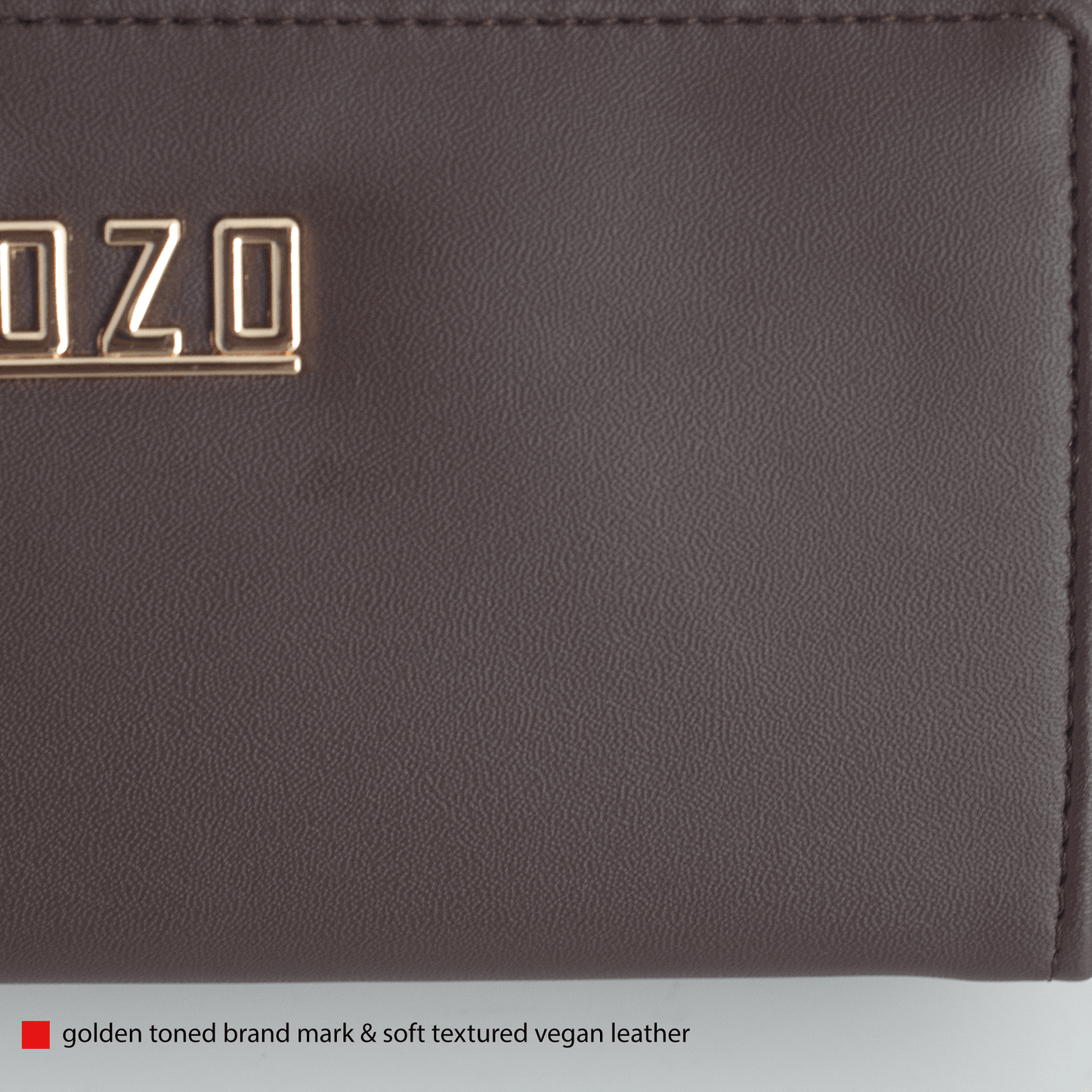 OZO Vegan Leather Women’s Wallet – Stylish Zip-Around Clutch with Multiple Card Slots & Coin Pocket - OZO Bags