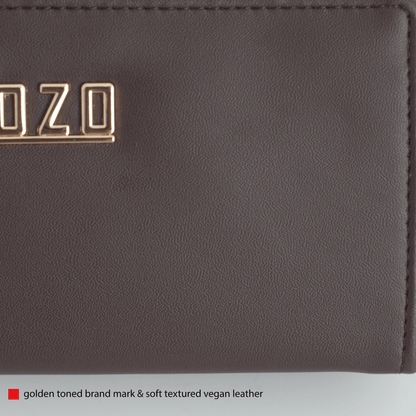 OZO Vegan Leather Women’s Wallet – Stylish Zip-Around Clutch with Multiple Card Slots & Coin Pocket - OZO Bags