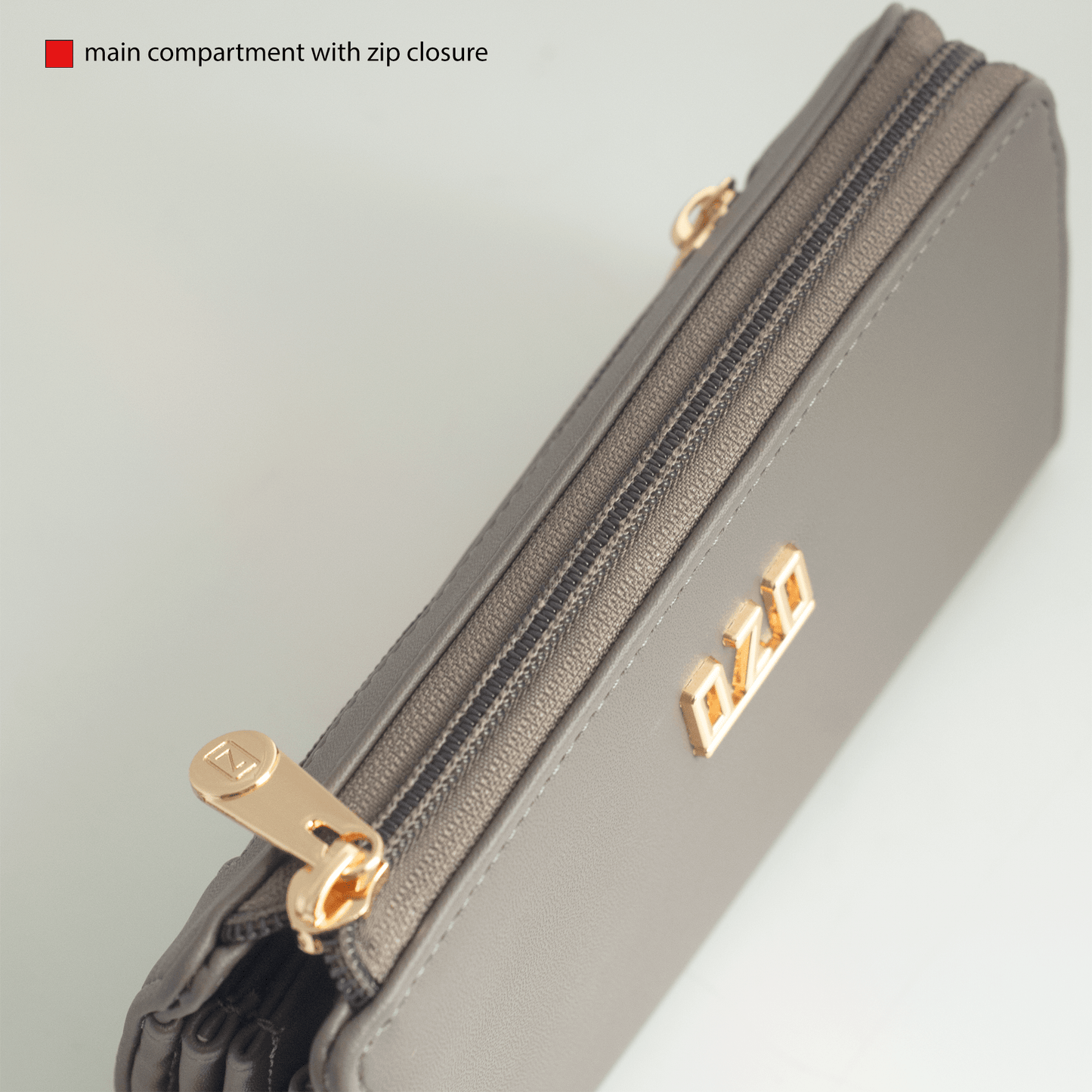 OZO Vegan Leather Women’s Wallet – Stylish Zip-Around Clutch with Multiple Card Slots & Coin Pocket - OZO Bags