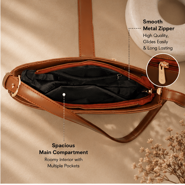 OZO Velora Premium Vegan Leather Sling Bag for Women - OZO Bags