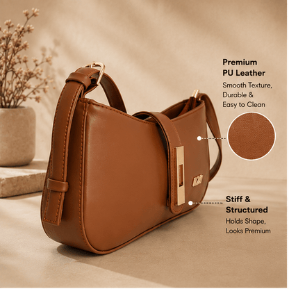 OZO Velora Premium Vegan Leather Sling Bag for Women - OZO Bags