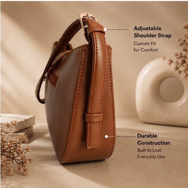 OZO Velora Premium Vegan Leather Sling Bag for Women - OZO Bags