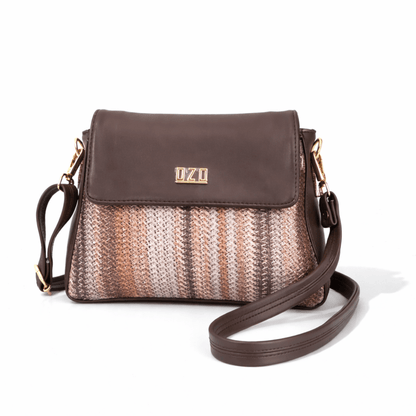 OZO Women’s Crossbody Sling Bag with Magnetic Flap, Vegan Leather Finish & Multiple Zip Compartments - OZO Bags