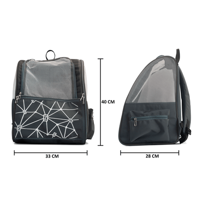 Premium Pet Carrier Backpack for Dogs & Cats – Breathable Mesh Design, Adjustable Straps & Zip Pockets | Travel-Friendly Pet Bag - OZO Bags