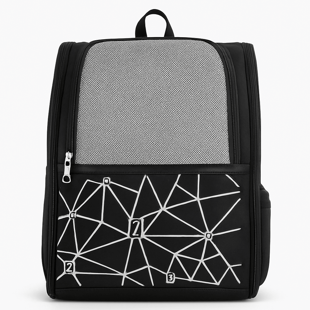 Premium Pet Carrier Backpack for Dogs & Cats – Breathable Mesh Design, Adjustable Straps & Zip Pockets | Travel-Friendly Pet Bag - OZO Bags