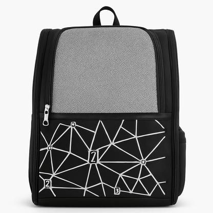 Premium Pet Carrier Backpack for Dogs & Cats – Breathable Mesh Design, Adjustable Straps & Zip Pockets | Travel-Friendly Pet Bag - OZO Bags