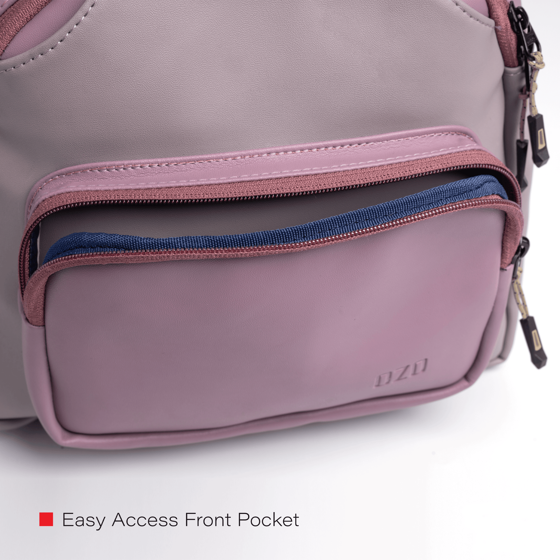 Premium Vegan Leather Bag with Anti-Theft Features, Adjustable Shoulder Strap, and Multiple Compartments - OZO Bags