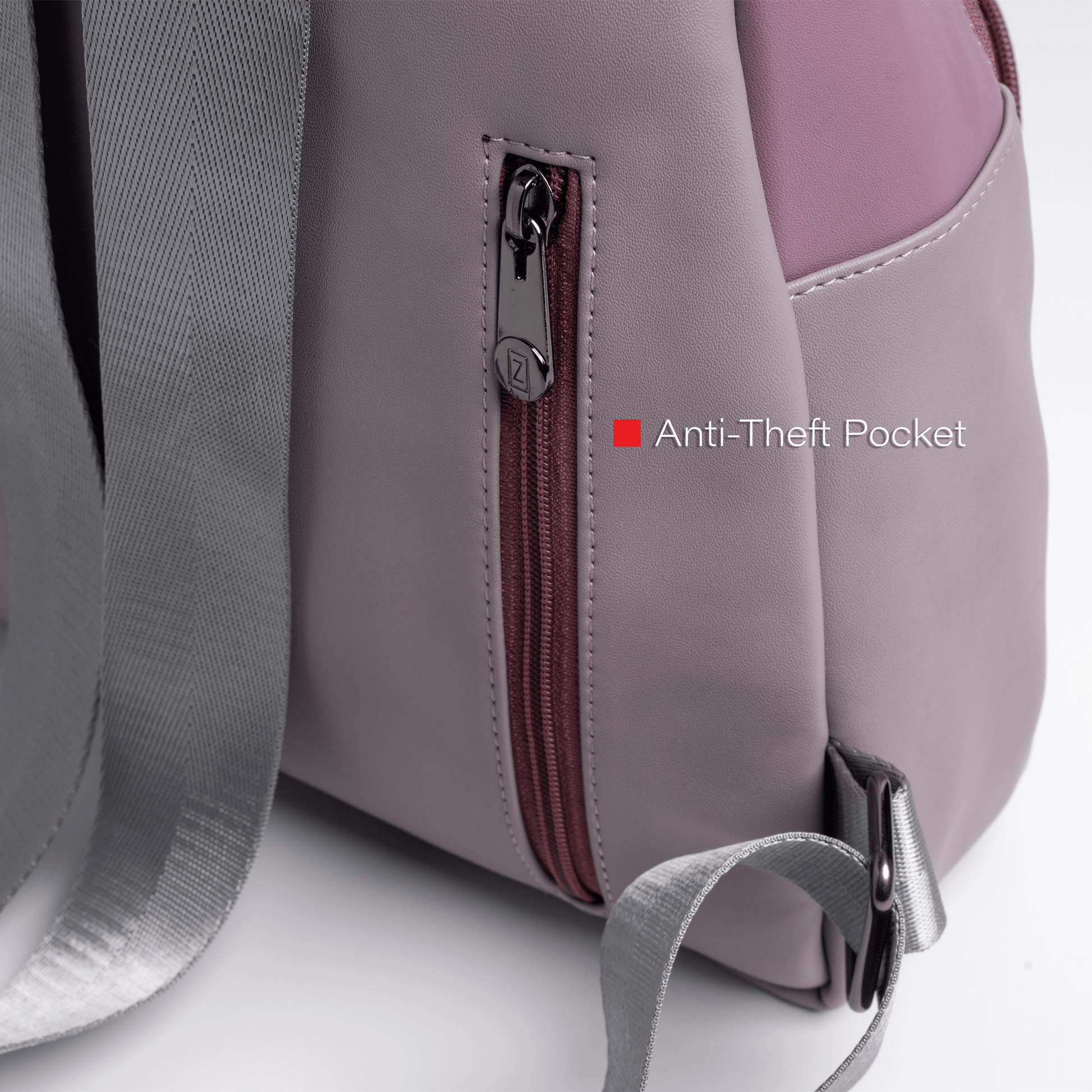Premium Vegan Leather Bag with Anti-Theft Features, Adjustable Shoulder Strap, and Multiple Compartments - OZO Bags