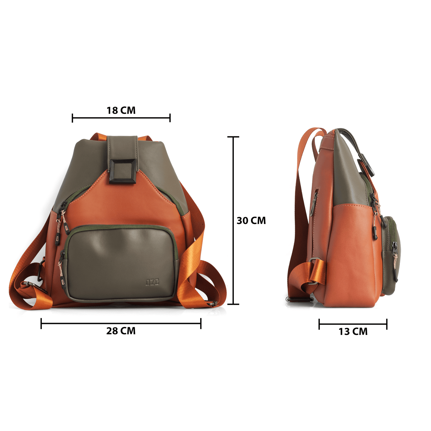 Premium Vegan Leather Bag with Anti-Theft Features, Adjustable Shoulder Strap, and Multiple Compartments - OZO Bags
