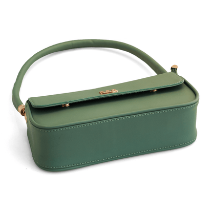 Premium Vegan Leather Handbag with Golden-Toned Hardware and Top Handle - Stylish & Sustainable - OZO Bags