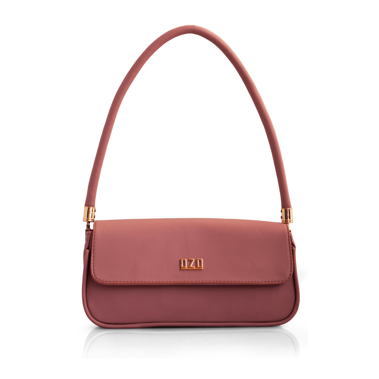 Premium Vegan Leather Handbag with Golden-Toned Hardware and Top Handle - Stylish & Sustainable - OZO Bags