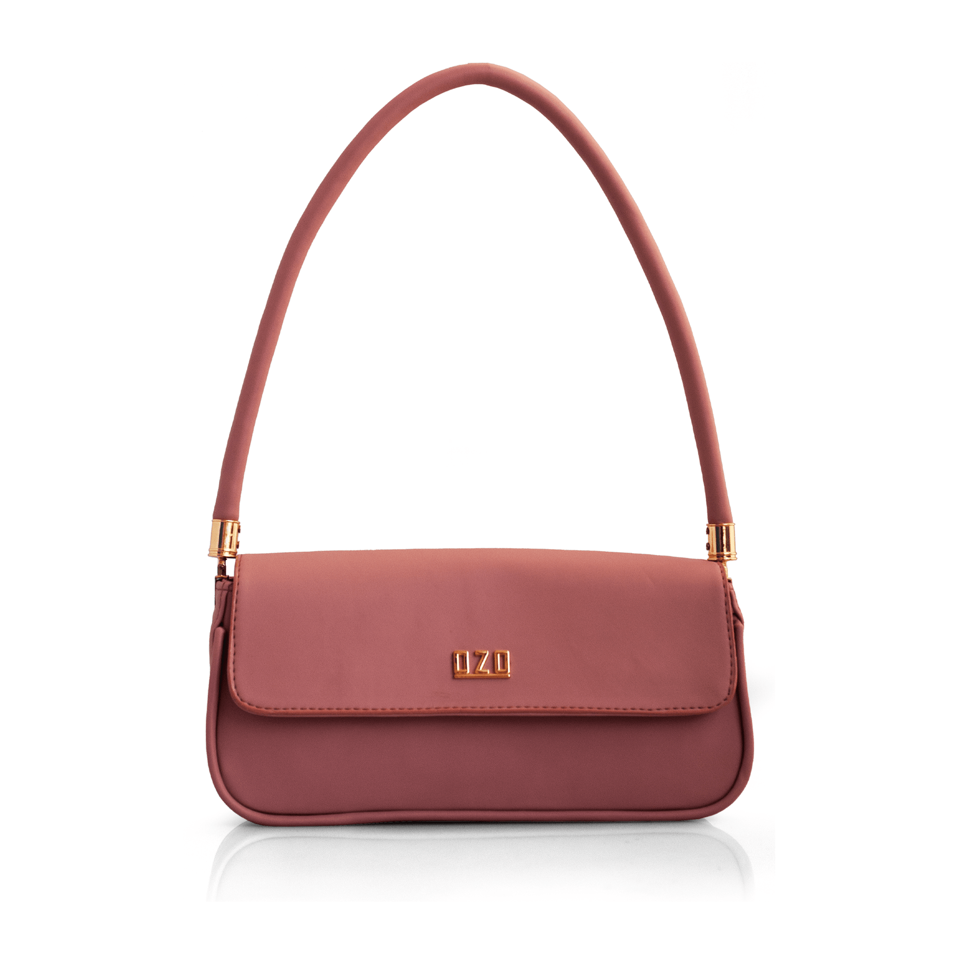 Premium Vegan Leather Handbag with Golden-Toned Hardware and Top Handle - Stylish & Sustainable - OZO Bags