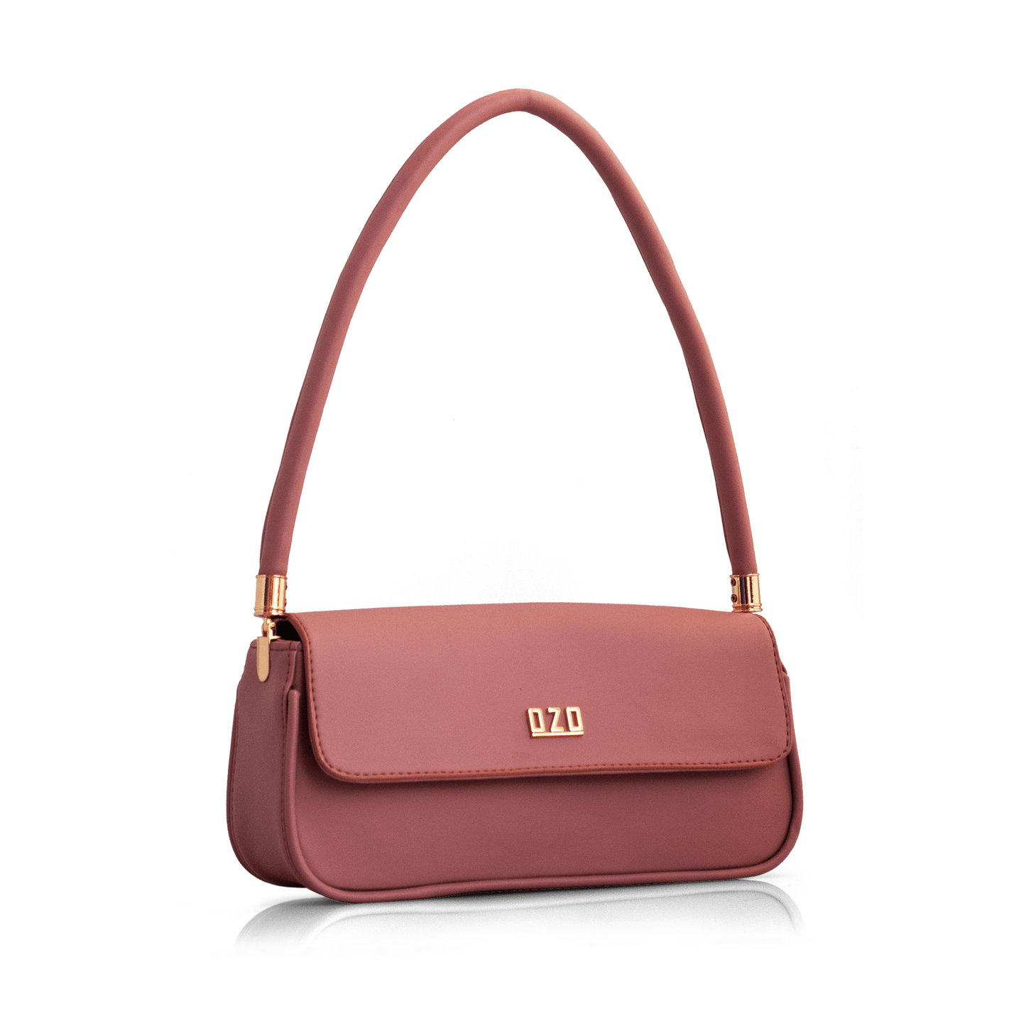Premium Vegan Leather Handbag with Golden-Toned Hardware and Top Handle - Stylish & Sustainable - OZO Bags