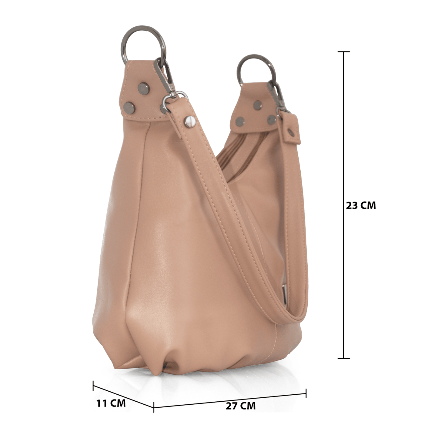 Premium Vegan Leather Handbag - Women's Stylish Shoulder Bag with Adjustable Sling Strap, Multi-Pocket Design, Lightweight & Durable - OZO Bags