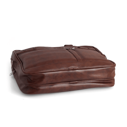 Premium Vegan Leather Laptop Bag with Detachable Compartments and Adjustable Strap - OZO Bags