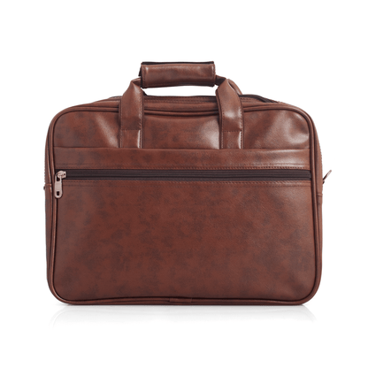 Premium Vegan Leather Laptop Bag with Detachable Compartments and Adjustable Strap - OZO Bags