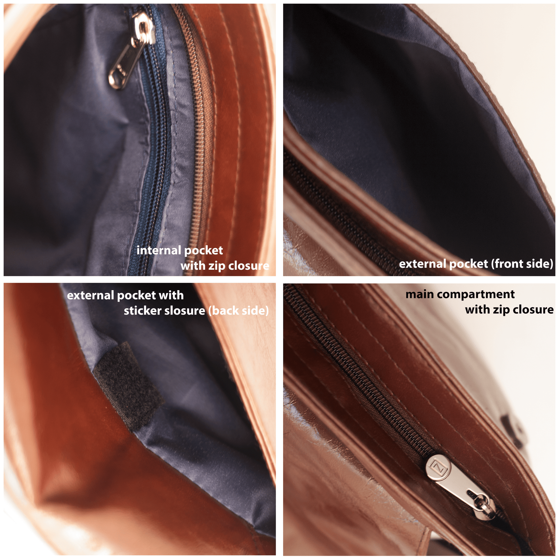 Premium Vegan Leather Messenger Bag for Men – Stylish Crossbody Shoulder Bag with Multiple Pockets & Adjustable Strap - OZO Bags