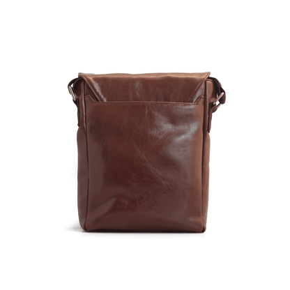 Premium Vegan Leather Messenger Bag for Men – Stylish Crossbody Shoulder Bag with Multiple Pockets & Adjustable Strap - OZO Bags
