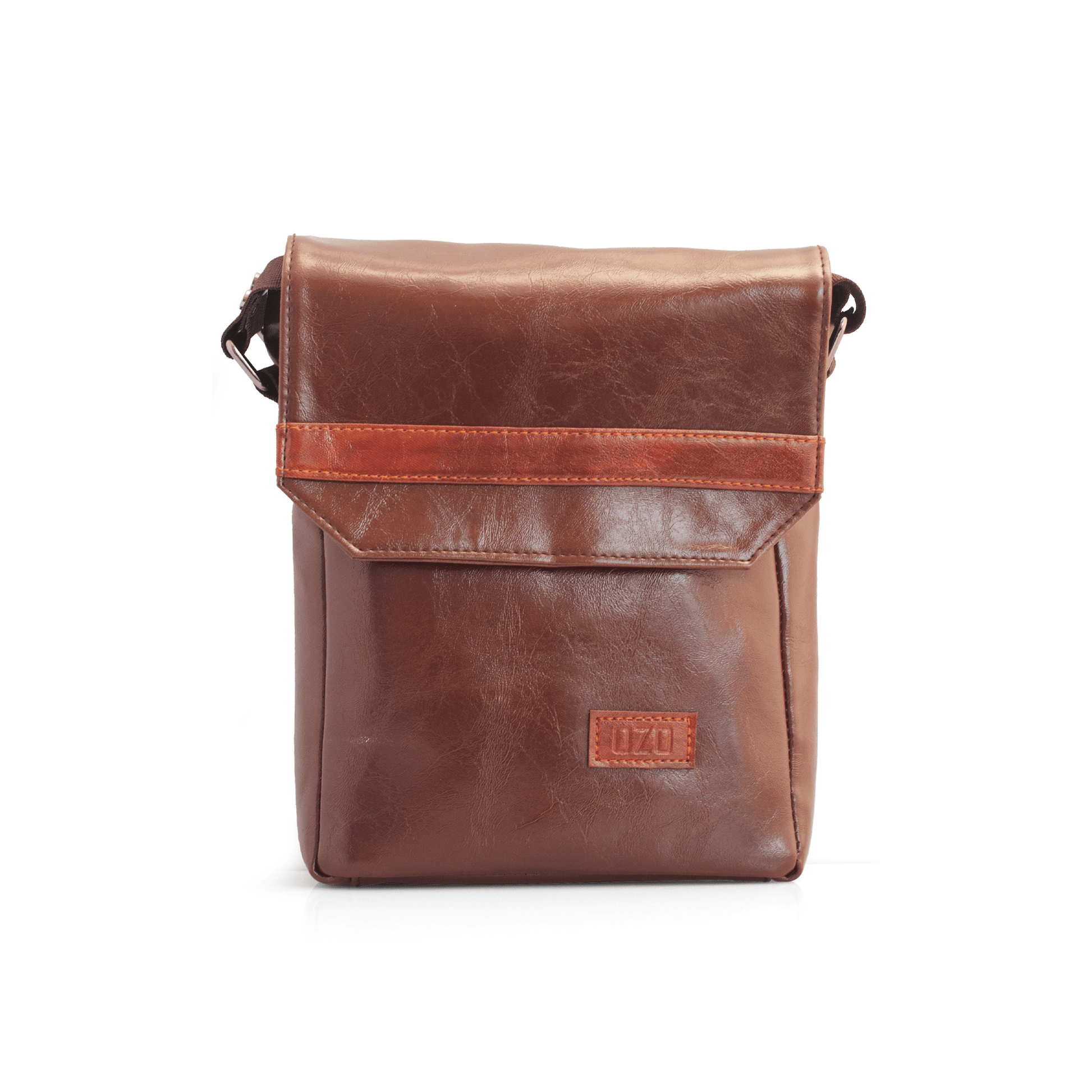 Premium Vegan Leather Messenger Bag for Men – Stylish Crossbody Shoulder Bag with Multiple Pockets & Adjustable Strap - OZO Bags