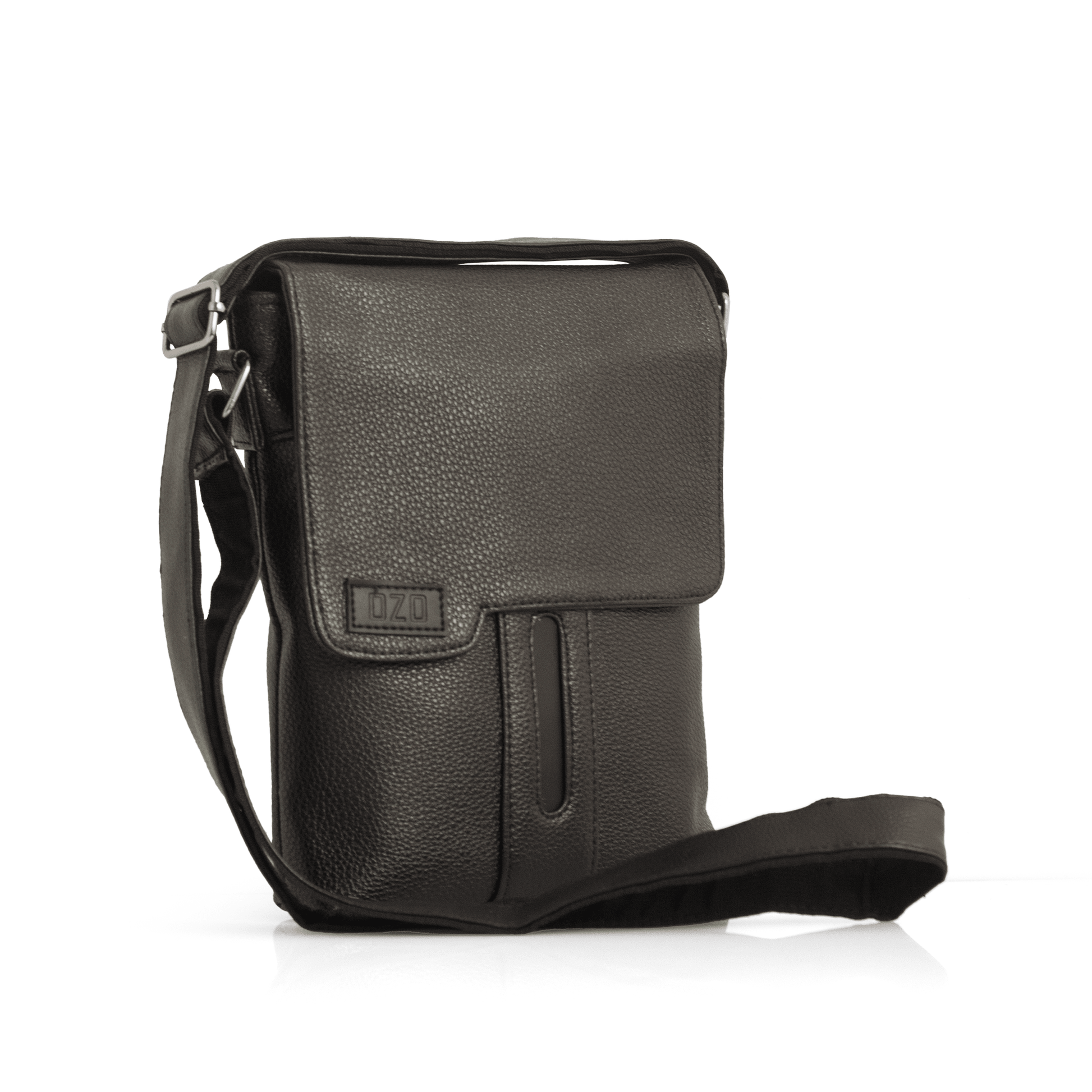 Premium Vegan Leather Sling Bag for Men - Crossbody Shoulder Bag with Adjustable Strap, Multiple Compartments & Magnetic Closure - OZO Bags