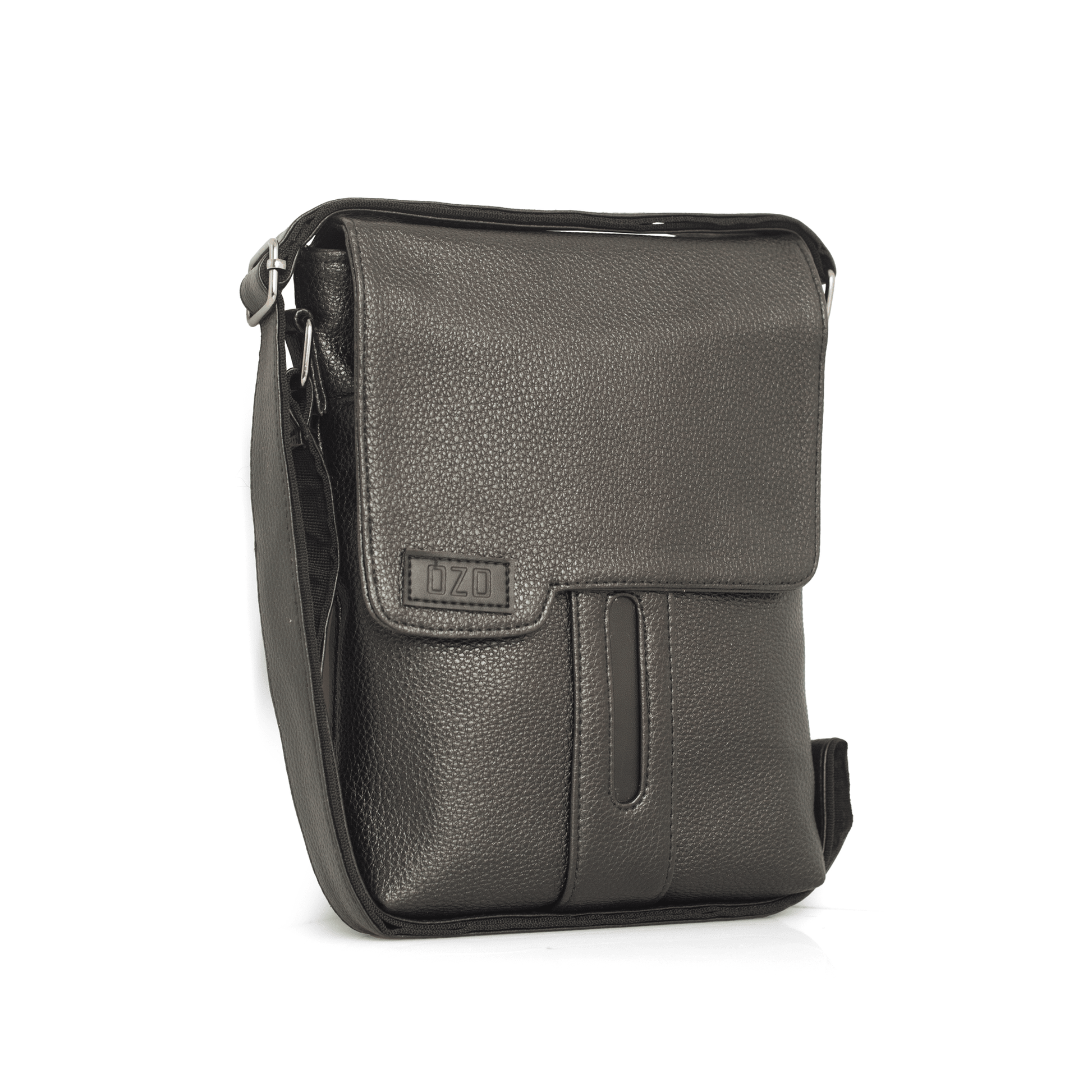 Premium Vegan Leather Sling Bag for Men - Crossbody Shoulder Bag with Adjustable Strap, Multiple Compartments & Magnetic Closure - OZO Bags
