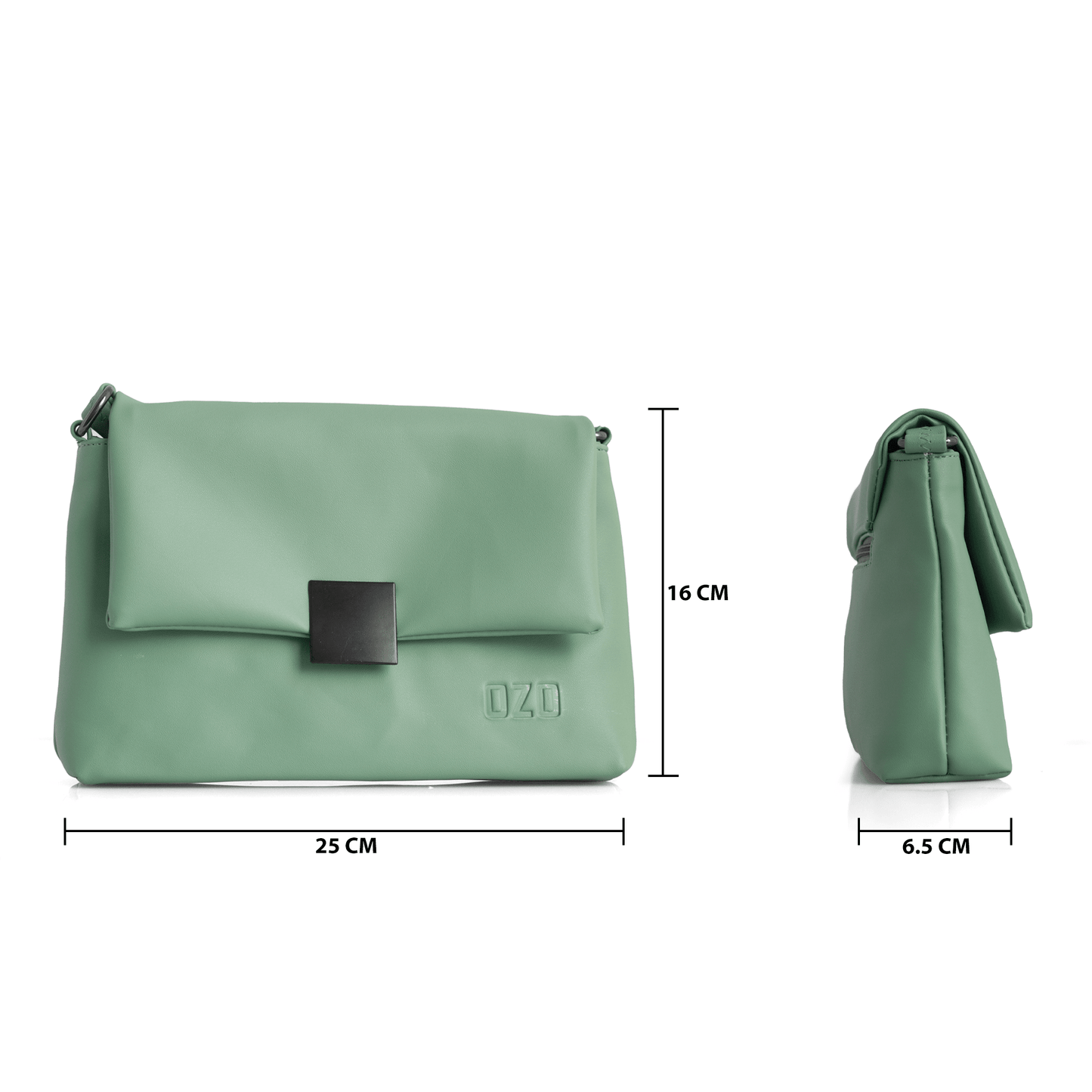Premium Vegan Leather Sling Bag with Adjustable Strap and Magnetic Closure - Compact and Stylish - OZO Bags
