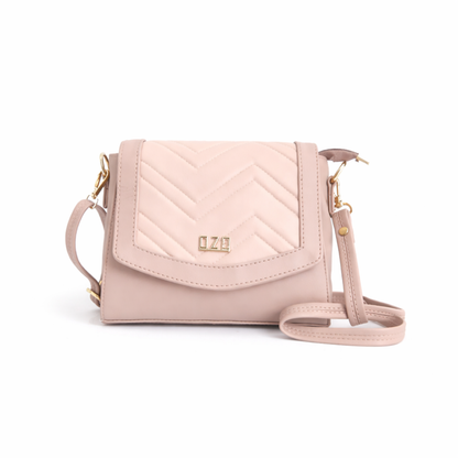 Elegant Vegan Leather Sling Bag for Women with Magnetic Flap & Multiple Zip Pockets | Stylish Everyday Crossbody Bag