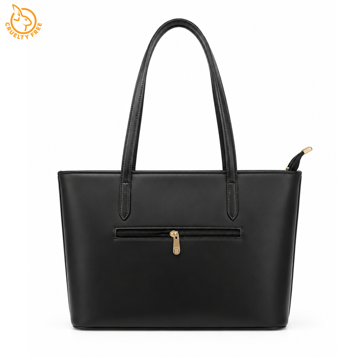 Premium Vegan Leather Laptop Tote Bag for Women | Water-Resistant Shoulder Handbag with 15.6-inch Laptop Sleeve, Multi-Pocket Organizer, and Secure Zipper Closure