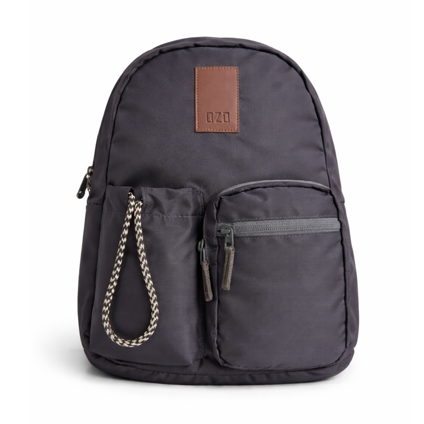 Durable Everyday Backpack with Multi-Pocket Design & Rope Detail | Sturdy Travel, School & Work Bag