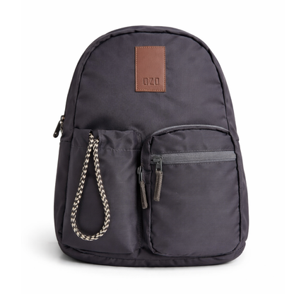 Durable Everyday Backpack with Multi-Pocket Design & Rope Detail | Sturdy Travel, School & Work Bag