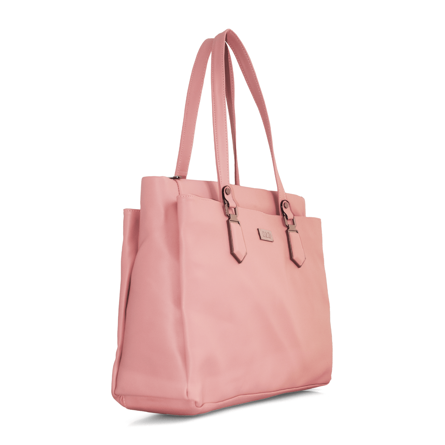 Stylish Pink Vegan Leather Hand Bag with Sling - 15.6" Laptop Sleeve Daily Use & Work Bag - OZO Bags