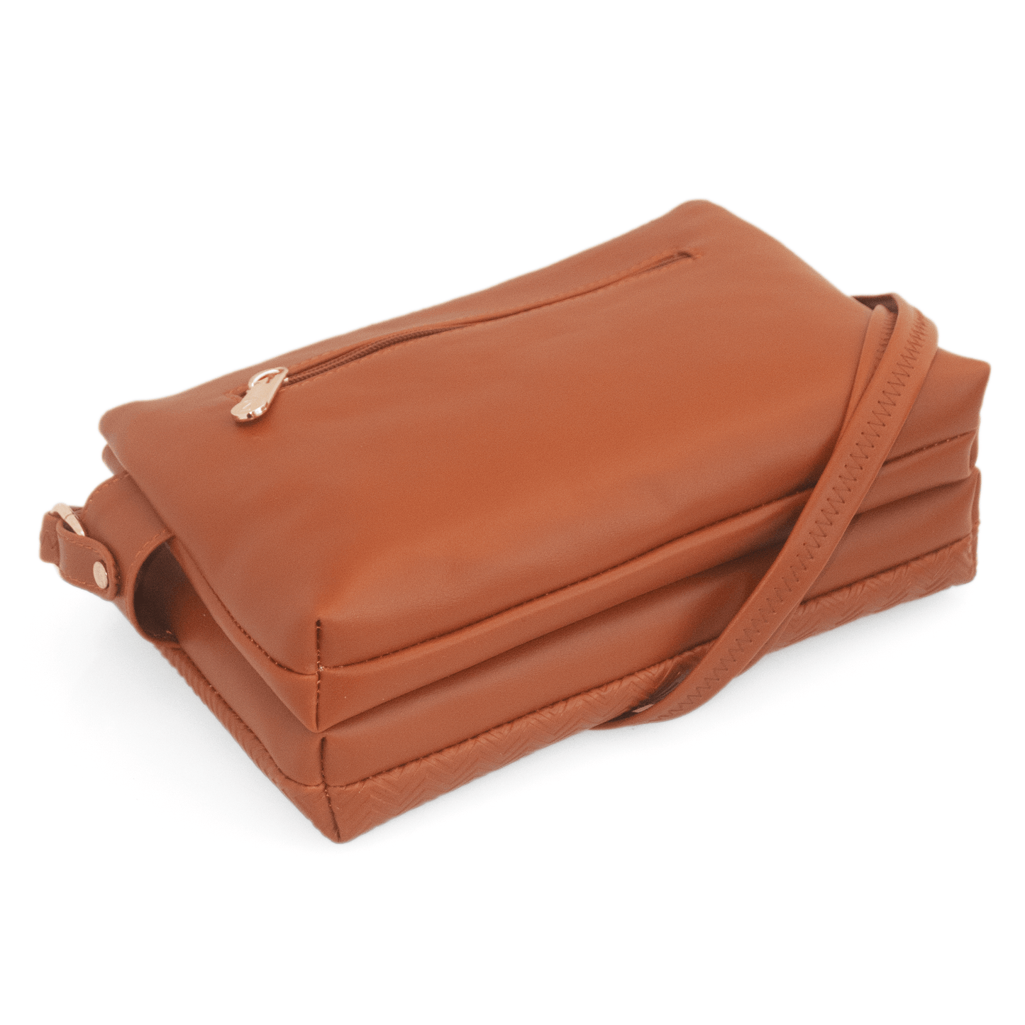 Stylish Vegan Leather Pink Sling Bag with Multiple Compartments – Perfect for Everyday Use - OZO Bags