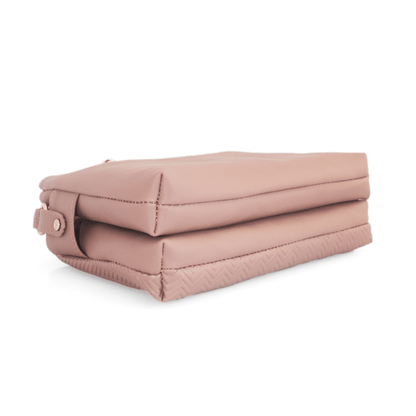 Stylish Vegan Leather Pink Sling Bag with Multiple Compartments – Perfect for Everyday Use - OZO Bags