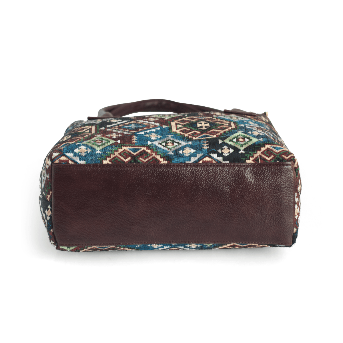 Trendy Women's Handbag with Ethnic Print – Spacious, Multi-Compartment Bag with Adjustable Sling Strap - OZO Bags