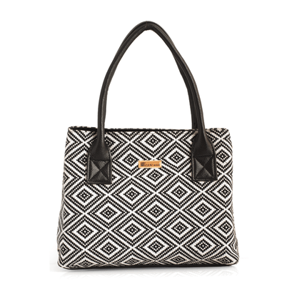 Trendy Women's Handbag with Ethnic Print – Spacious, Multi-Compartment Bag with Adjustable Sling Strap - OZO Bags