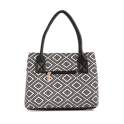 Trendy Women's Handbag with Ethnic Print – Spacious, Multi-Compartment Bag with Adjustable Sling Strap - OZO Bags