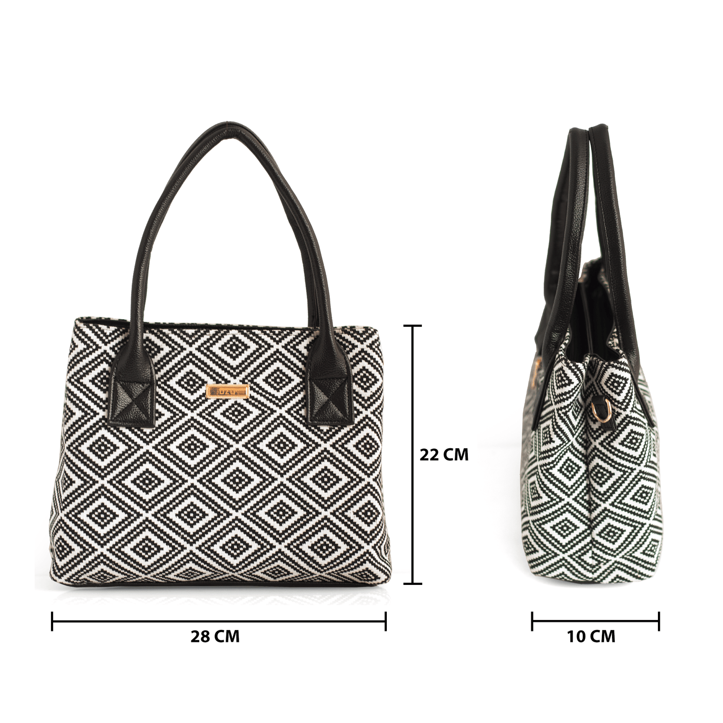 Trendy Women's Handbag with Ethnic Print – Spacious, Multi-Compartment Bag with Adjustable Sling Strap - OZO Bags